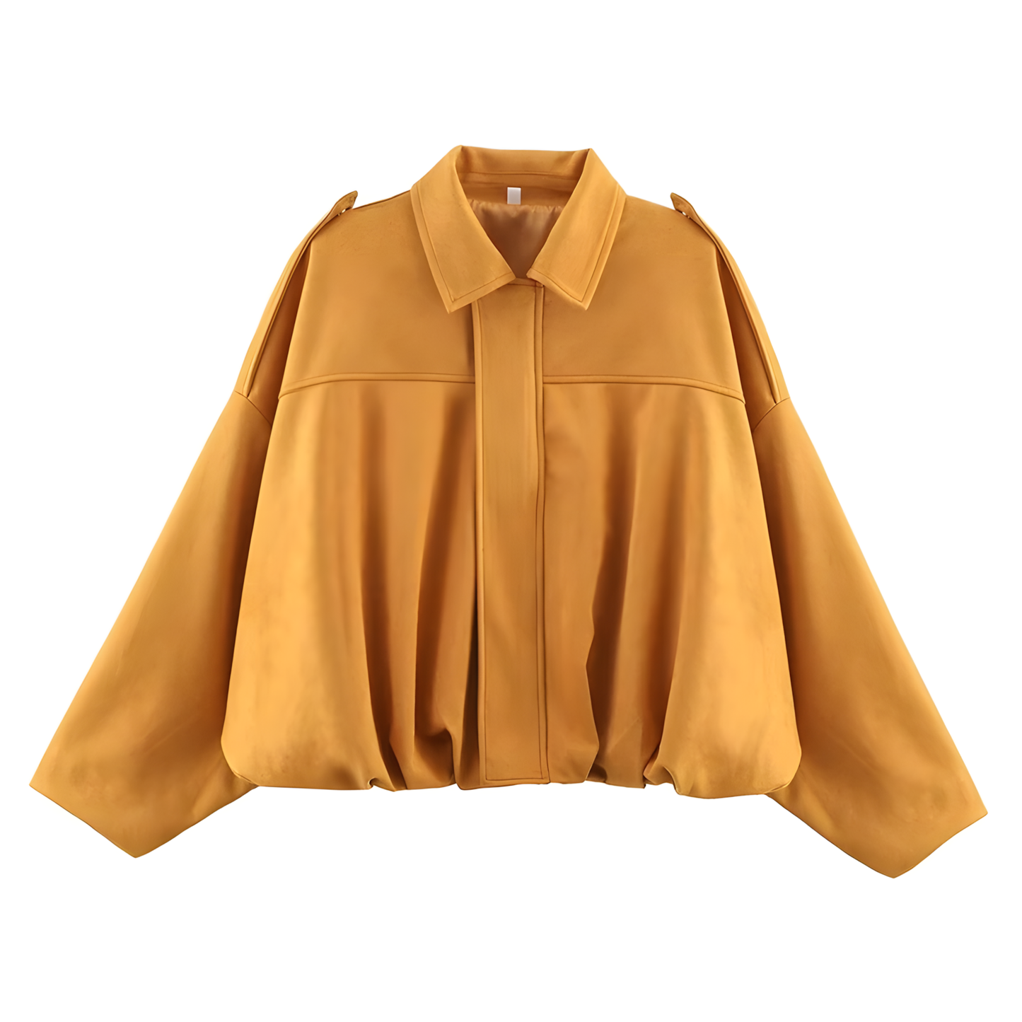 RAFZNB Women's Suede Cropped Bomber Jacket